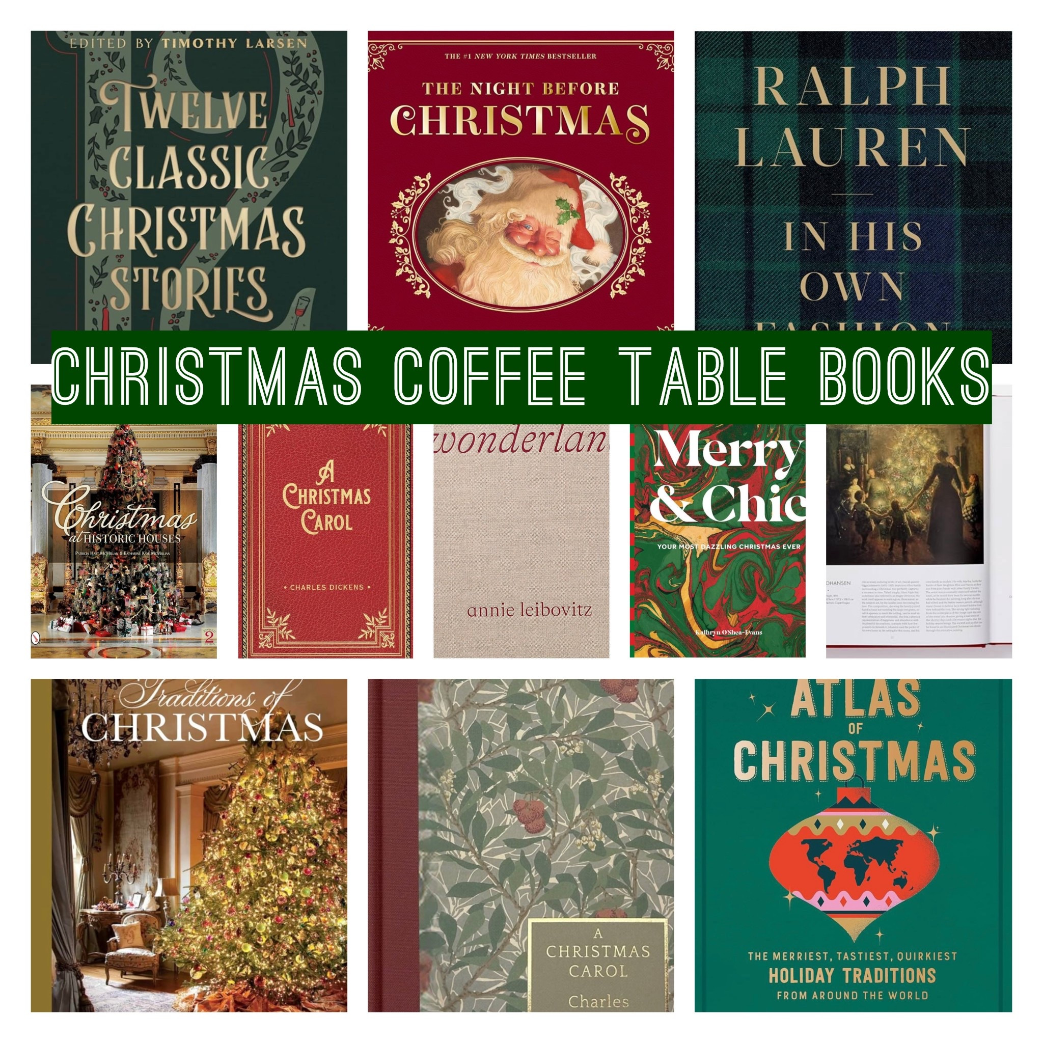 Set the tone and add some easy decor (and eye candy) with these Christmas coffee table books! Stack a couple together or put one on a stand or leave one casually open at a favorite page 

#LTKHoliday #LTKSeasonal #LTKHome