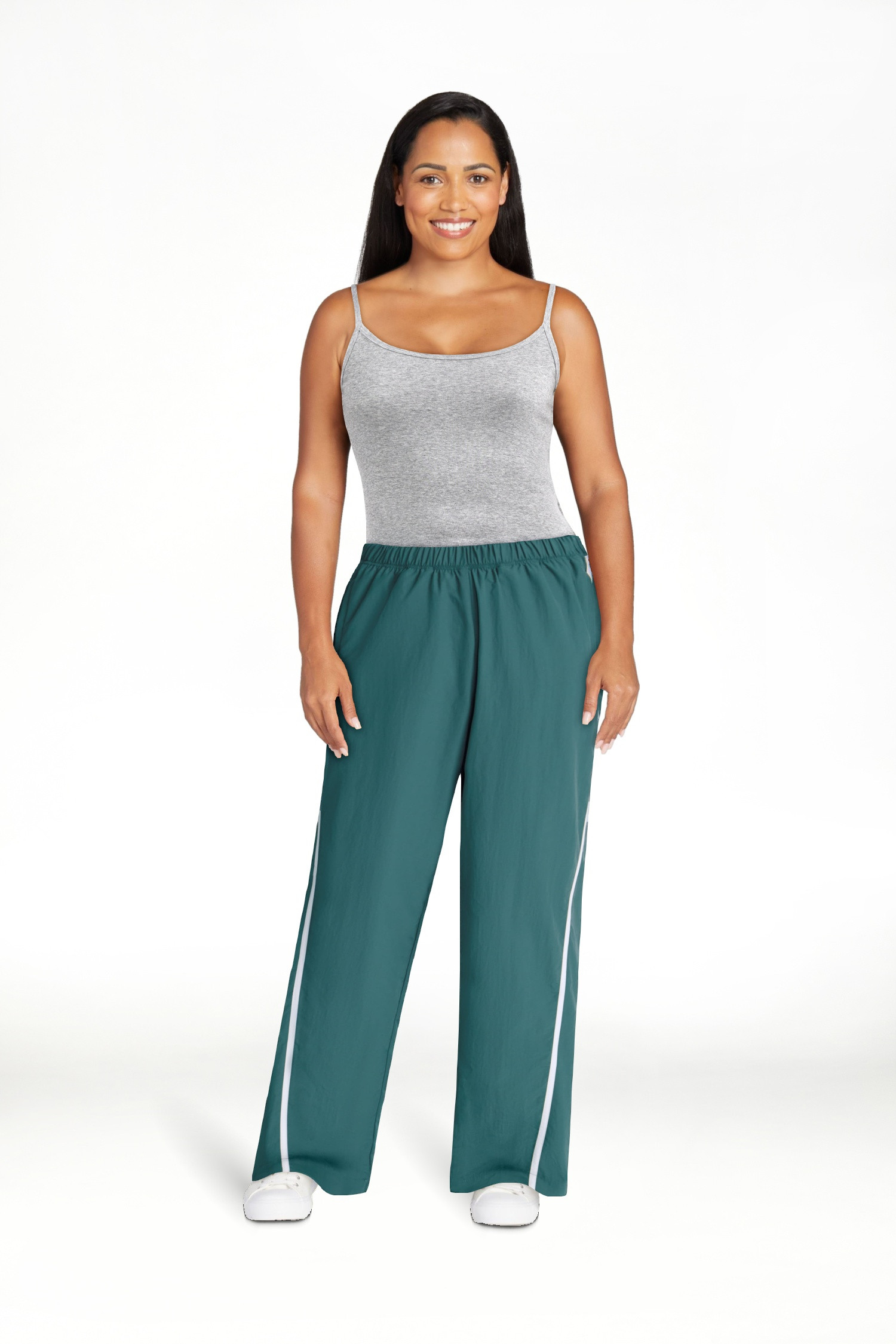 No Boundaries Nylon Track Pants, 29.5'' Inseam, Women's XXS-XXL | Walmart (US)