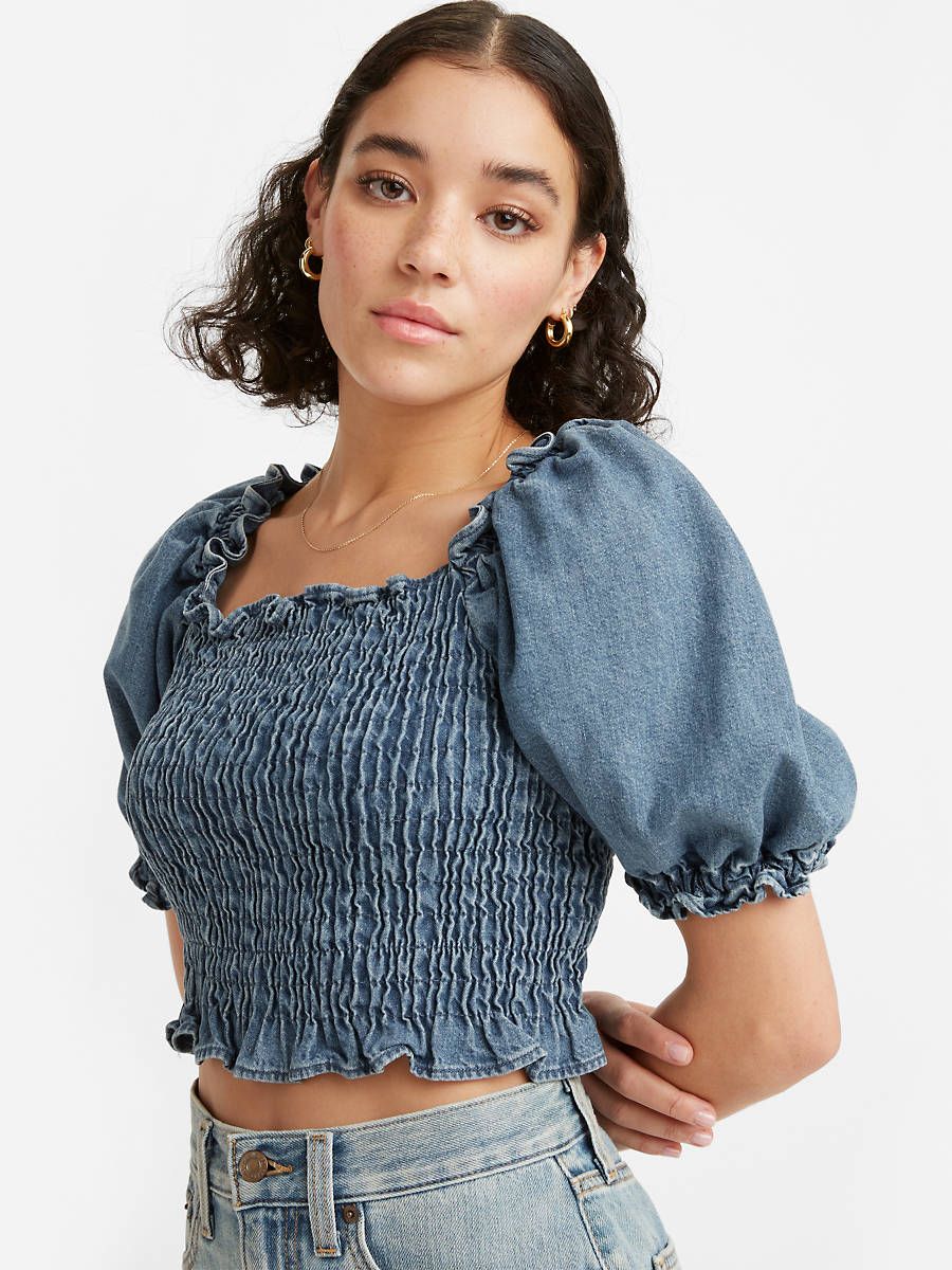 Rey Smocked Short Sleeve Blouse | LEVI'S (US)