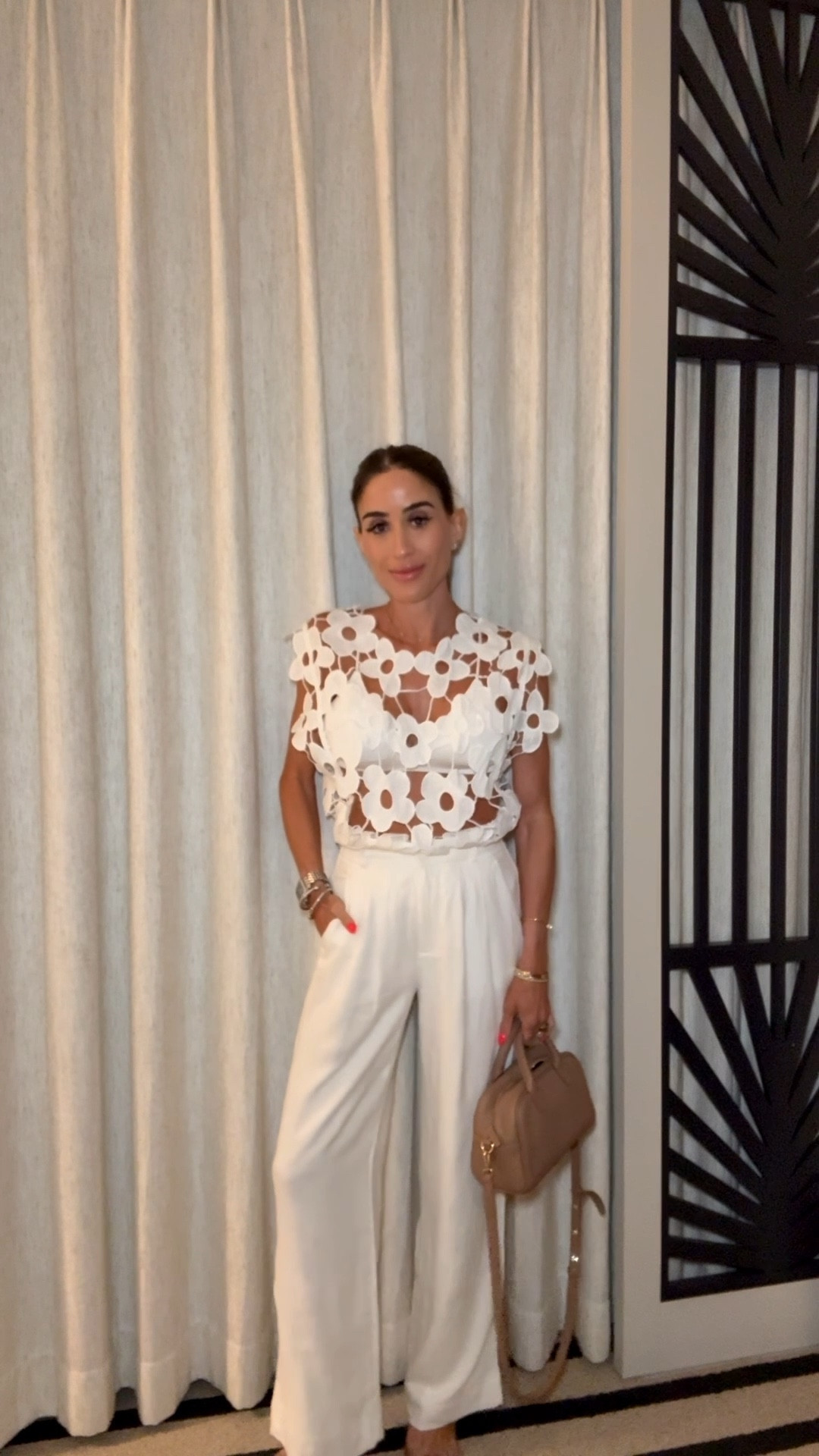 Vacation outfit idea, date night outfit. Amazon floral top with white petite friendly trouser pants size 23 short 

#LTKSeasonal #LTKPetite #LTKSaleAlert