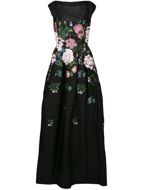 botanical jacquard gown | Farfetch (US)