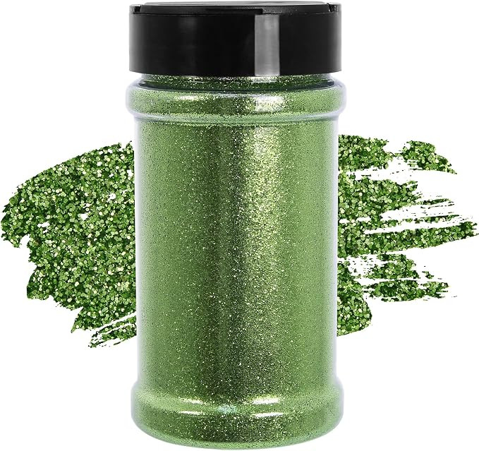Ultra Fine Sage Green Glitter, 7.05 Oz (200g), Fine Glitter for Resin Crafts Nails Tumblers Slime... | Amazon (US)