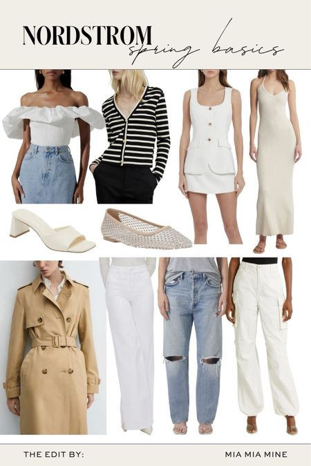 Nordstrom new spring and summer outfits
White jeans / wide leg jeans
spring tops
Trench coat / cropped trench coat
Knit dress

#LTKfindsunder100 #LTKstyletip #LTKSeasonal