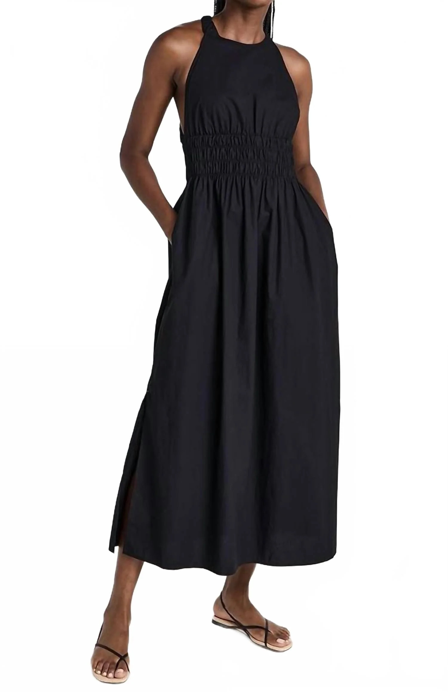 Tove Midi Dress In Black | Shop Simon