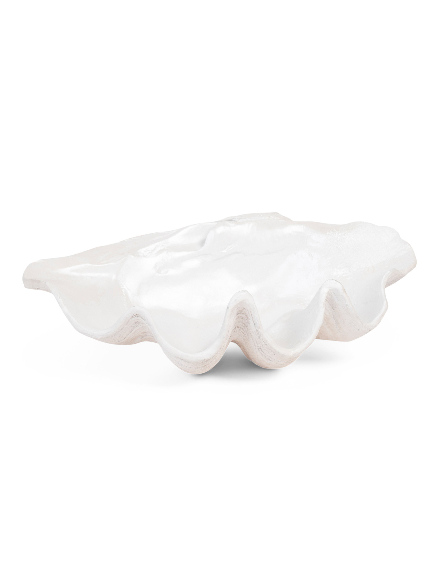 25in Pearlized Clam Shell Bowl | TJ Maxx