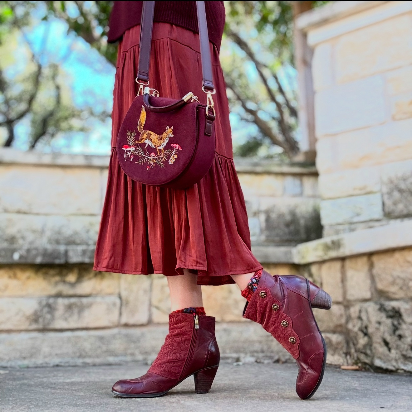 The cutest boots!  They are actually really comfortable also! They match perfectly with my favorite purse and sweater.  

#LTKStyleTip #LTKShoeCrush #LTKWorkwear
