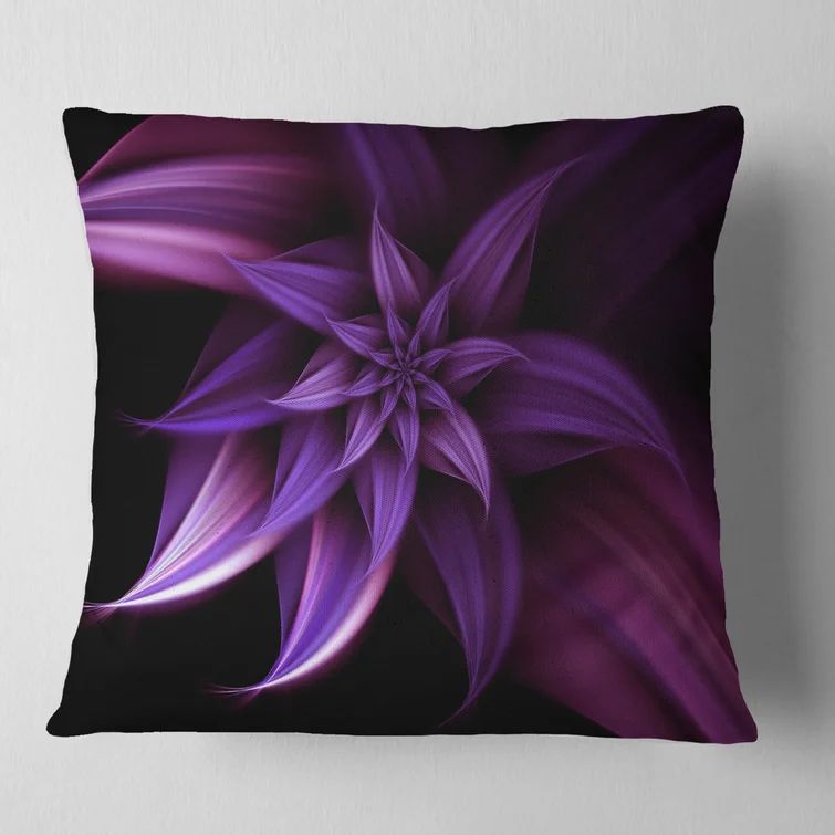 Floral Fractal Flower Pillow | Wayfair North America