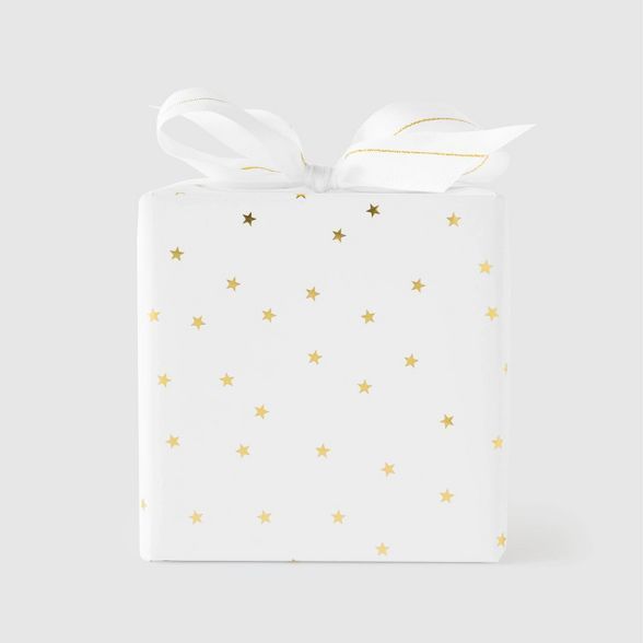 Gold Scattered Star Gift Wrap - Sugar Paper™ | Target