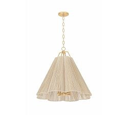 Kylie Abaca Rope Pendant (18"-27.5") | Pottery Barn (US)