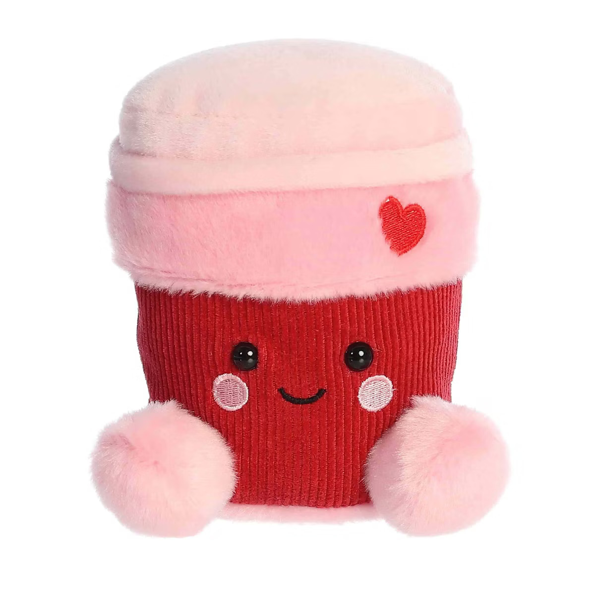 Aurora Mini Parker Heart Coffee Palm Pals Adorable Stuffed Animal Pink 5" | Target