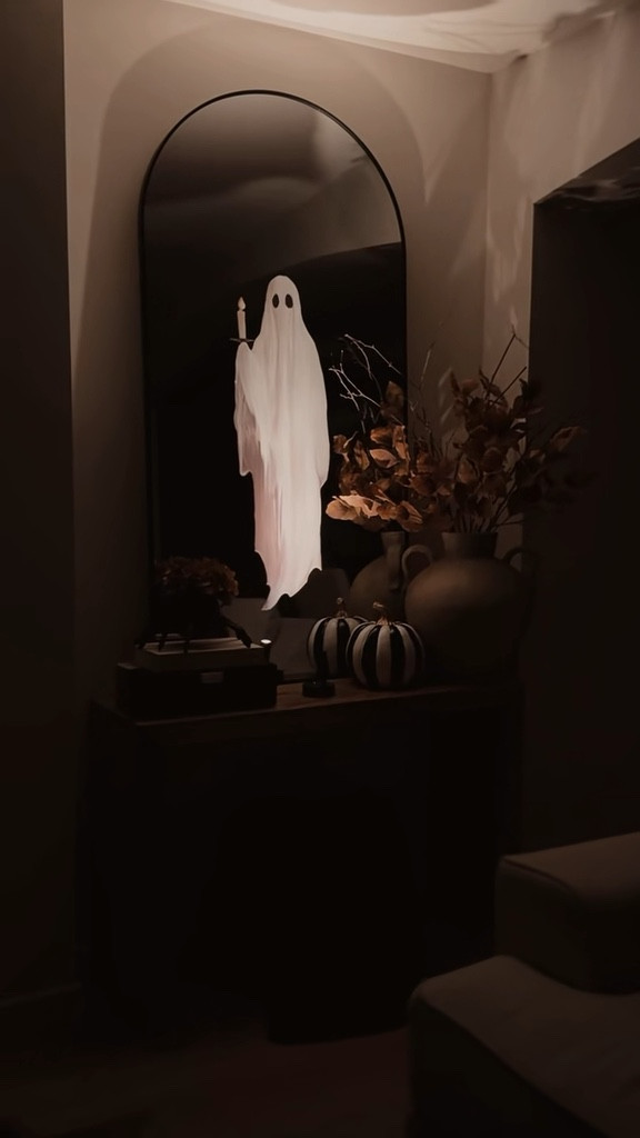 Viral ghost mirror DIY 

#LTKHome #LTKSeasonal