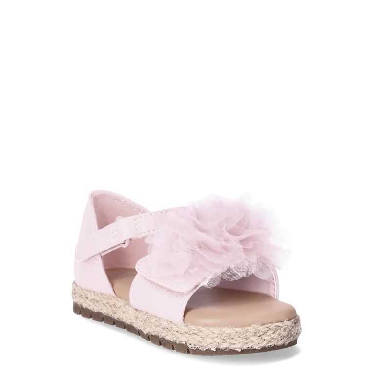 Wonder Nation Baby Girls Tulle Sandals | Walmart (US)