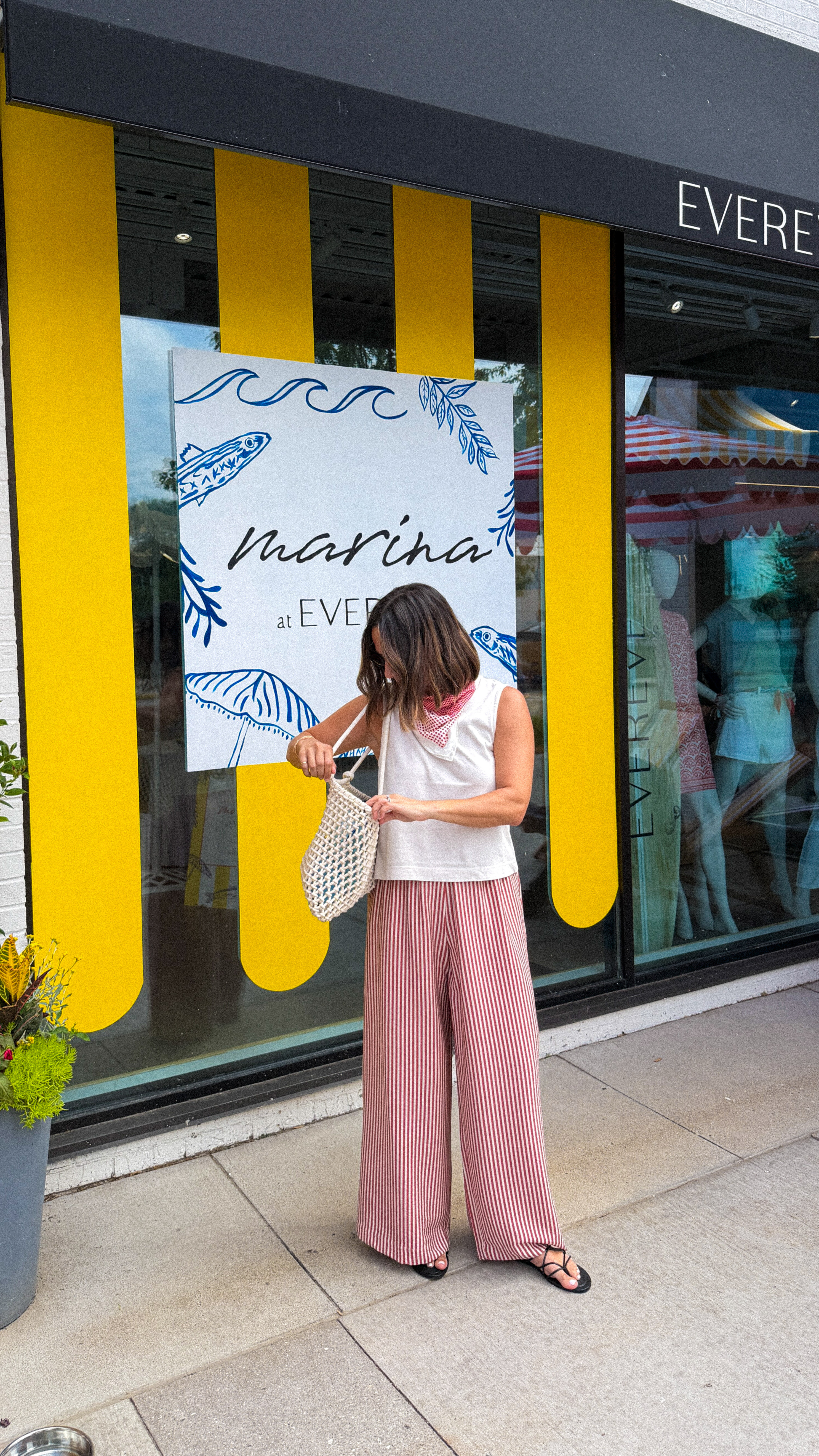 Yesterday's boat day outfit with Evereve ✨ These stripe pull-on pants are a new favorite for summer! They're so easy to dress up or down, and are perfect for hot summer days on the water.  

 #LTKootd #LTKSeasonal