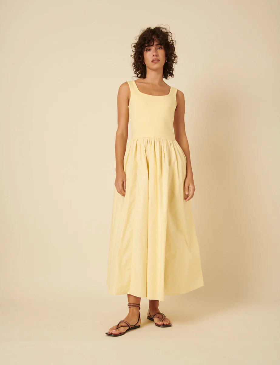 Butter Yellow Colorado Midi Dress | Nobody's Child