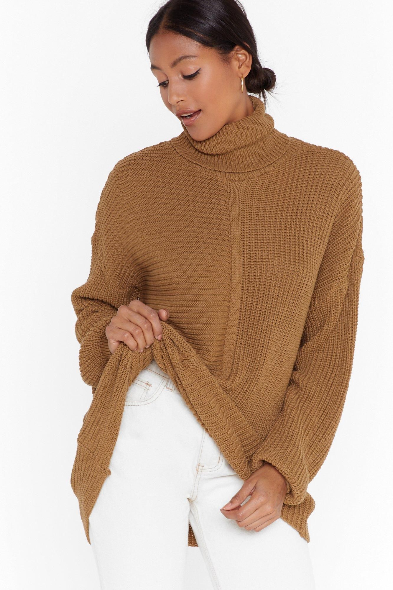 Take Knit or Leave Knit Ribbed Turtleneck Sweater | NastyGal (US & CA)
