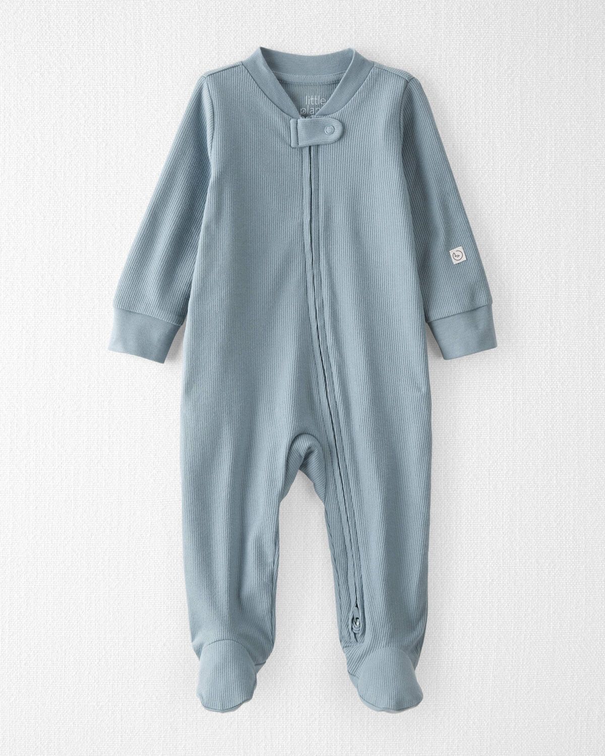 Blue Creek Baby Organic Cotton Sleep & Play Pajamas in Blue | carters.com | Carter's