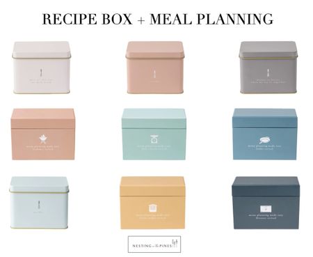 This one is for the organization lovers and kitchen gurus! Check out these compact and adorable recipe boxes {available in multiple colors}- they also offer meal planning boxes for those looking to save time and money- 🙋🏽‍♀️ Join the bandwagon of motherhood+boss babe = efficiency ! Get it girl 💪🏼


**********


Gift guides 
Gifts for her
Kitchen decor
Home decor
Amazon finds 
Amazon home
Prime day 
Prime deals
Cooking boxes
Organization 
Nesting in the Pines
Farmhouse decor 
Gifts for the teacher
Stocking stuffers
Hostess gifts 








#LTKRefresh


#LTKunder50 #LTKaustralia #LTKfit #LTKtravel #LTKunder100 #LTKHoliday #LTKSeasonal #LTKeurope #LTKbump #LTKsalealert #LTKfamily #LTKunder50 #LTKhome