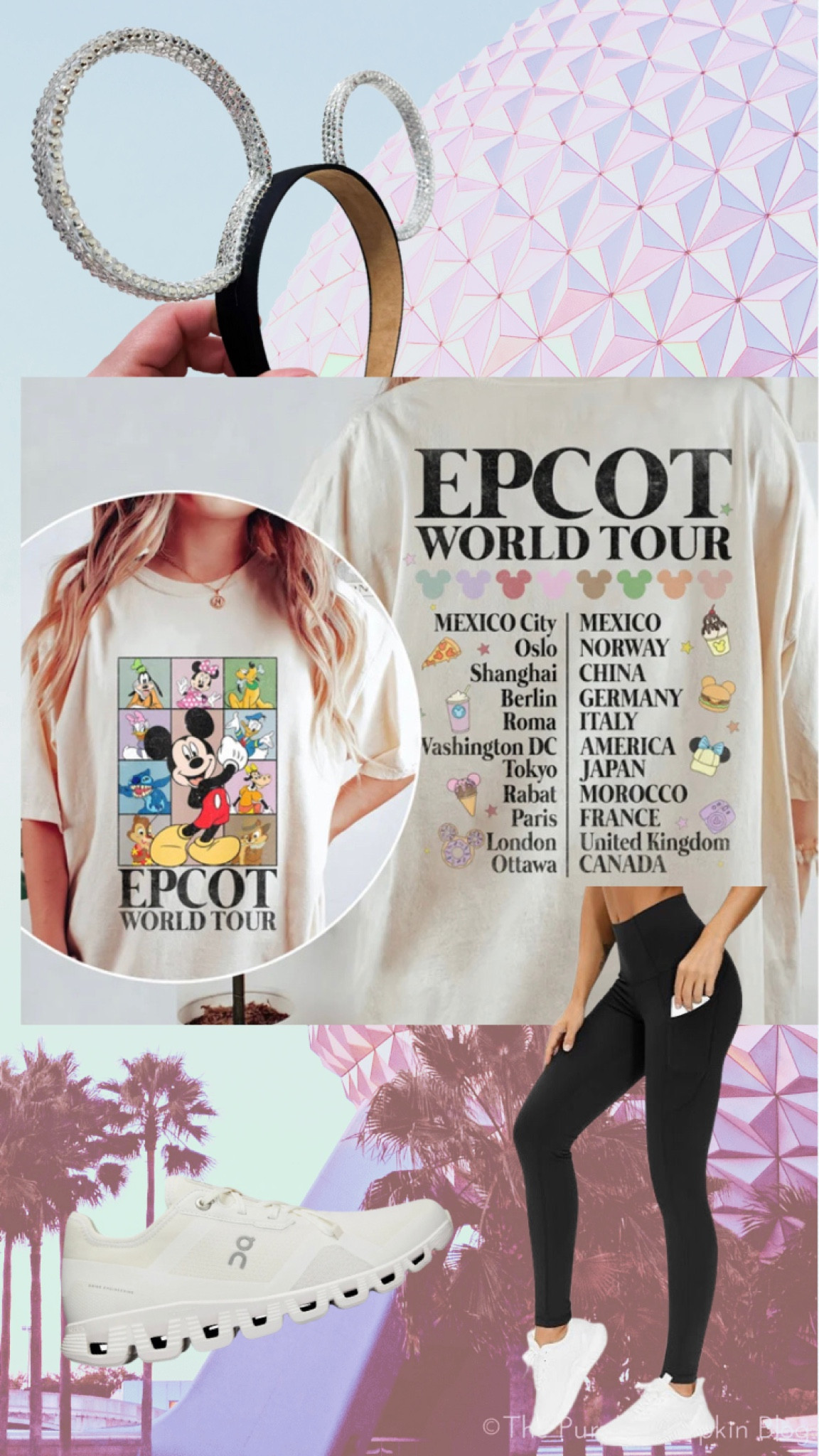 The ultimate casual yet cute outfit for a day at Epcot! No Disney outfit is complete without a pair of Mickey Ears and these sparkly ones are gorgeous! 

#LTKstyletip #LTKtravel #LTKHolidaySale