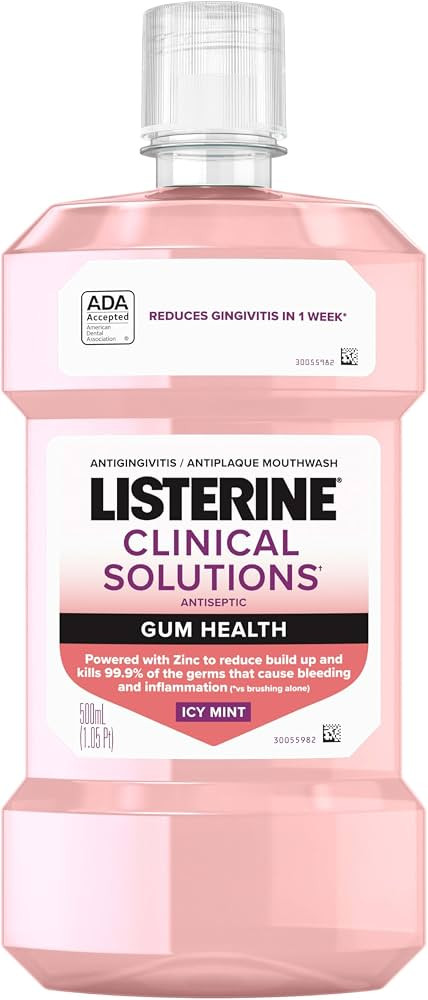 Listerine Clinical Solutions Mouthwash Gum Health Antiseptic, Antigingivitis and Antiplaque Oral ... | Amazon (US)