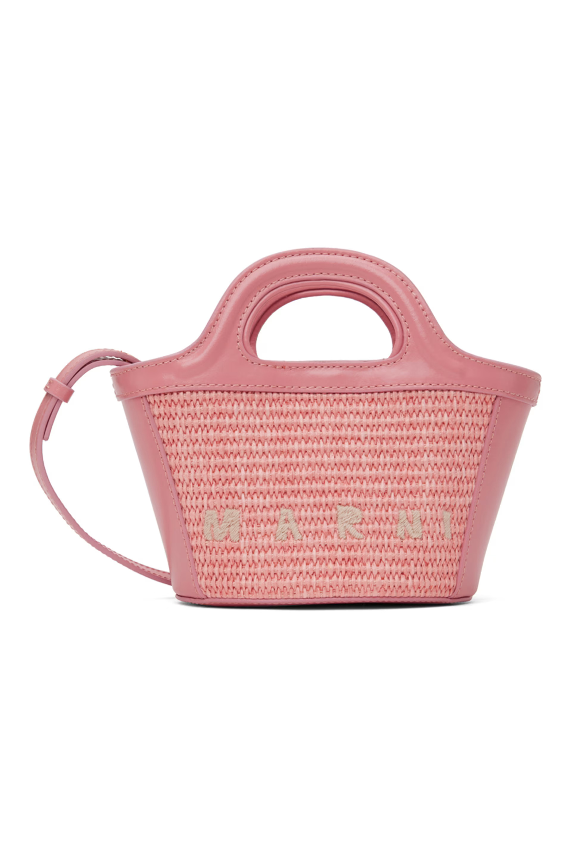 Marni - Pink Micro Tropicalia Tote | SSENSE