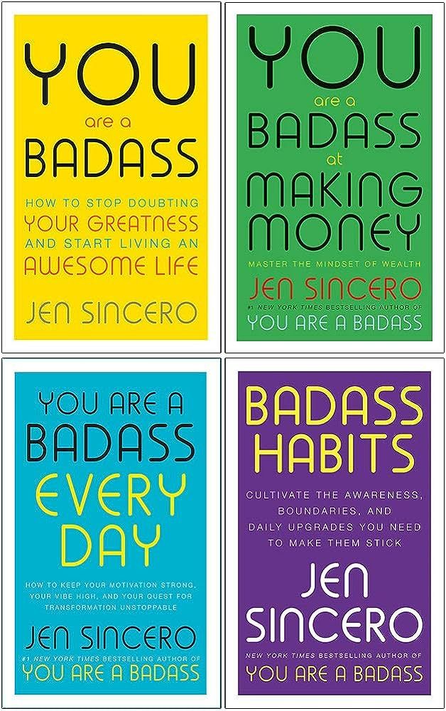 You Are a Badass Series 4 Books Collection Set by Jen Sincero (You Are a Badass, You Are a Badass... | Amazon (US)