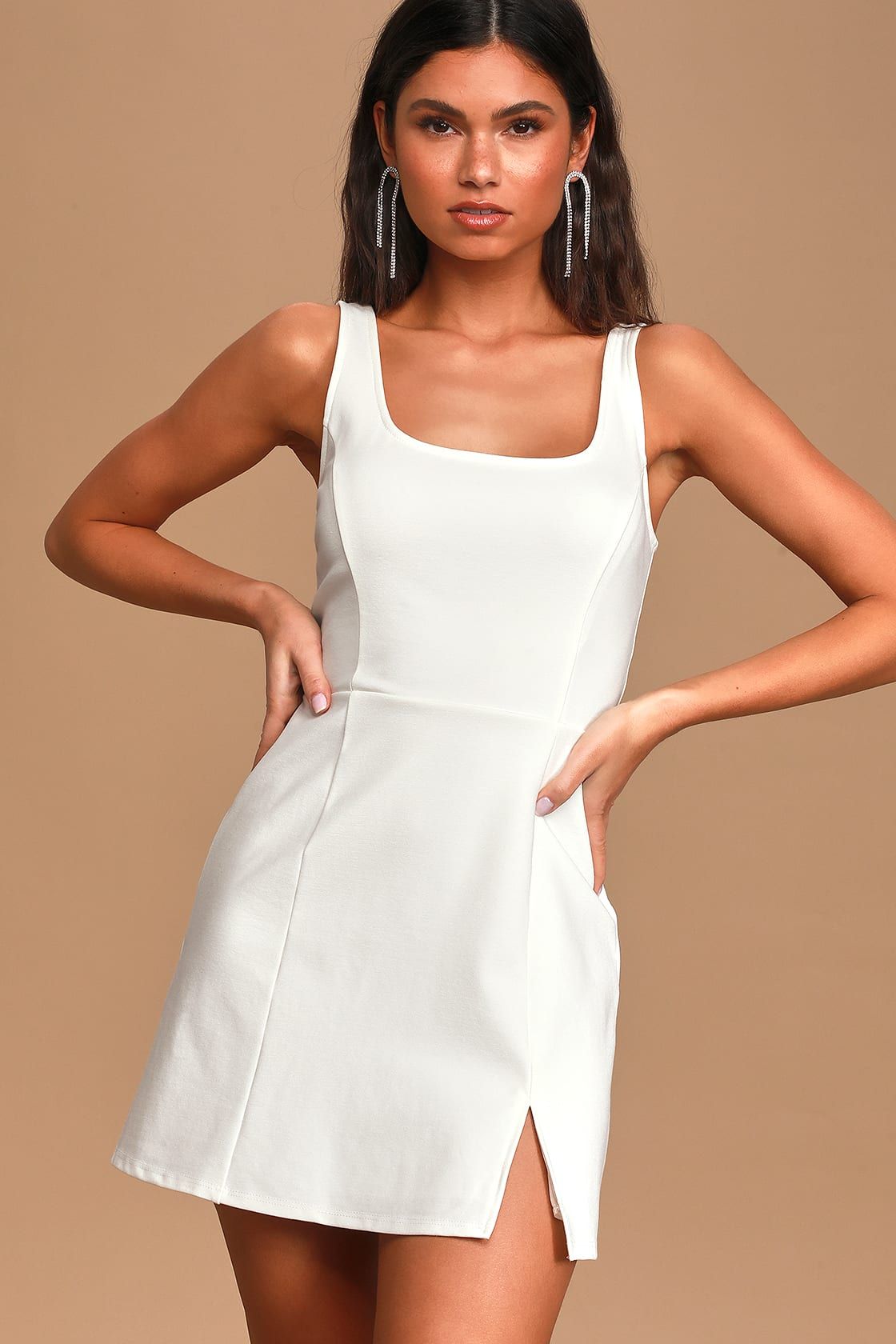 Always Admired White Sleeveless Mini Dress | Lulus (US)