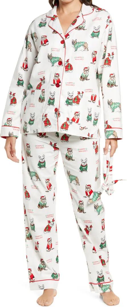 Flannel Pajamas with Headband | Nordstrom