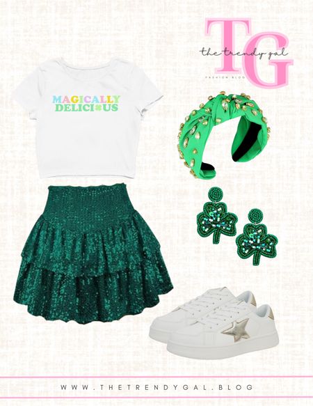 Cute lucky charms inspired St. Patrick’s Day Outfit☘️

#LTKSeasonal #LTKsalealert #LTKstyletip