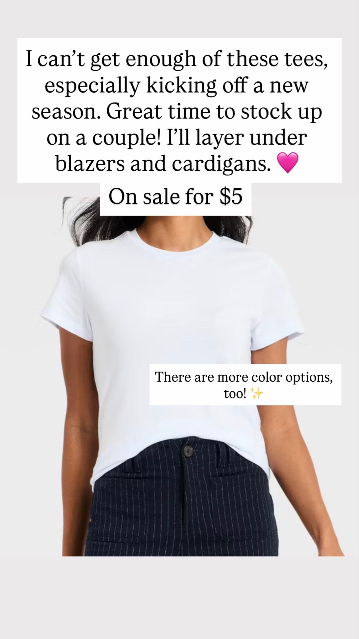 Classic tees for women are on sale for $5!!!!

#LTKSaleAlert