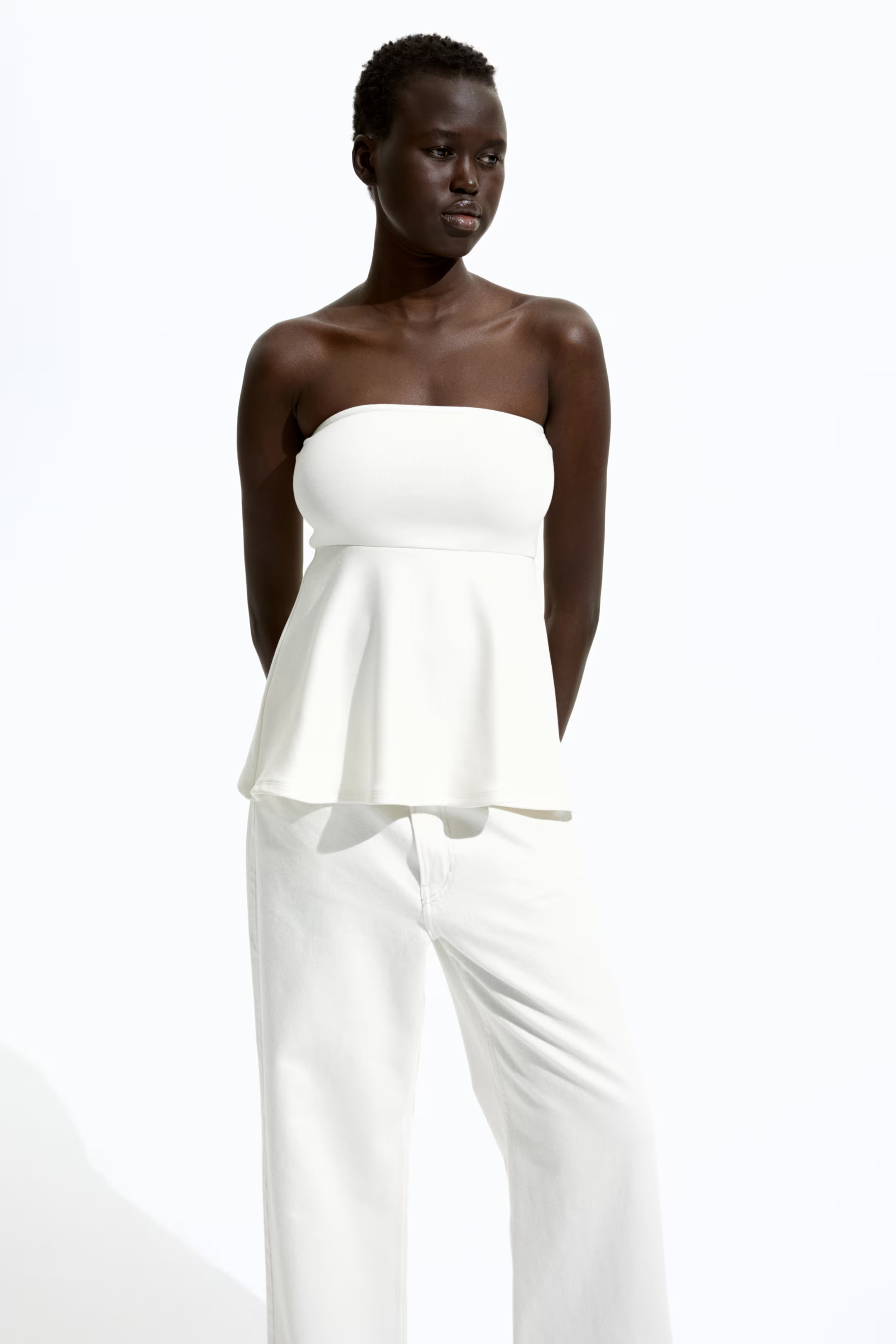 Peplum tube top | H&M (FR, IT, ES, PT, BE)