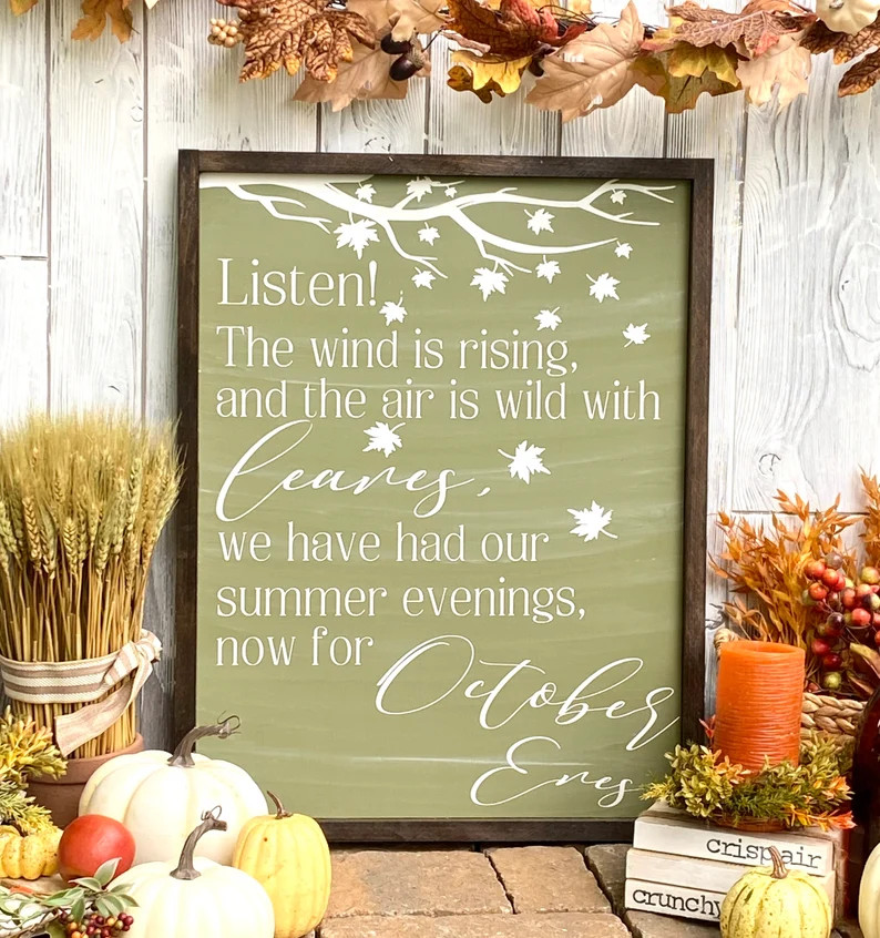 Fall Sign, Fall Decor, Fall Farmhouse Sign, Autumn Decor, Autumn Signs, Home Decor, Farmhouse Dec... | Etsy (US)