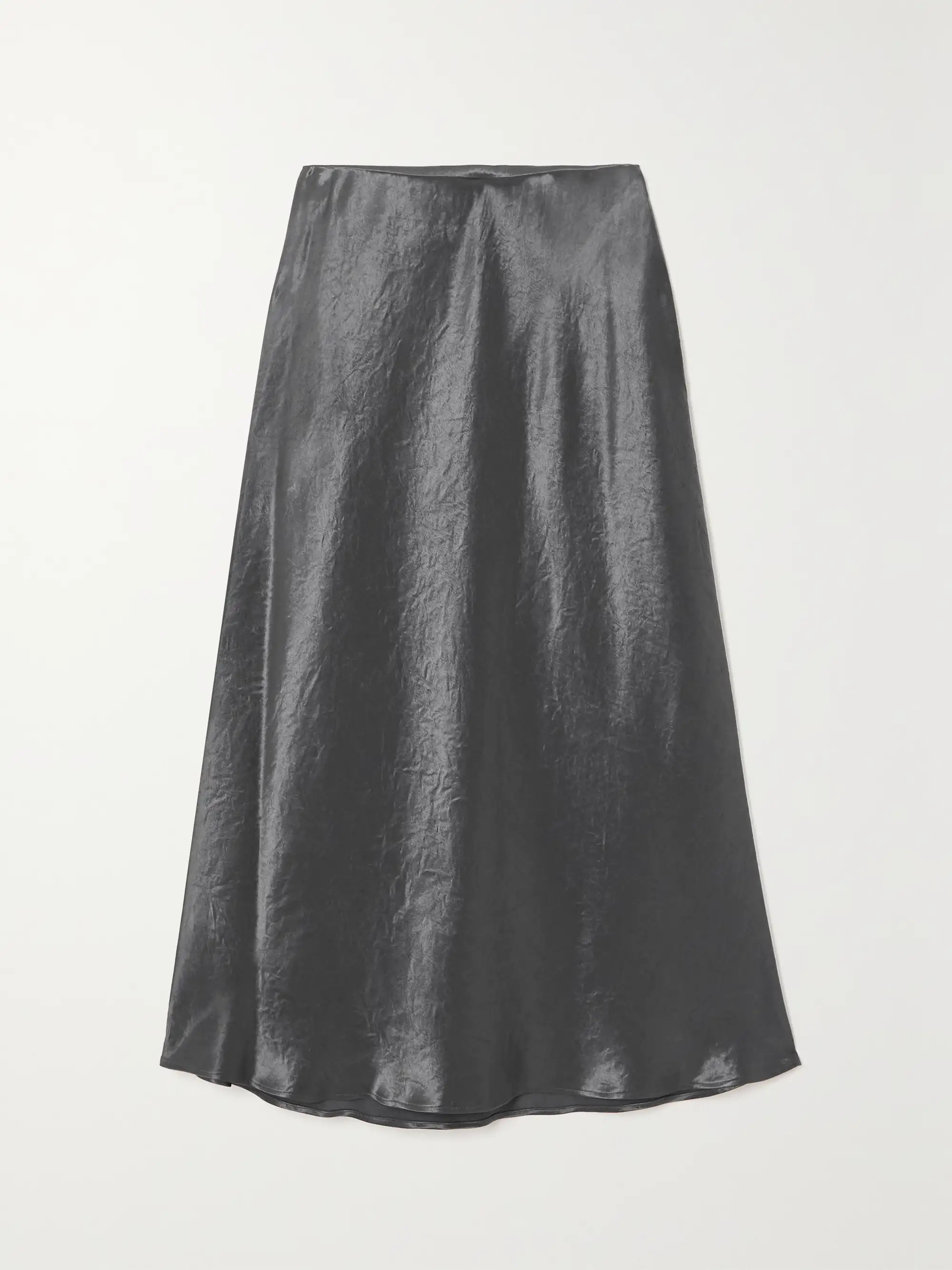 MAX MARA Leisure Alessio crinkled-satin midi skirt | NET-A-PORTER | NET-A-PORTER (US)