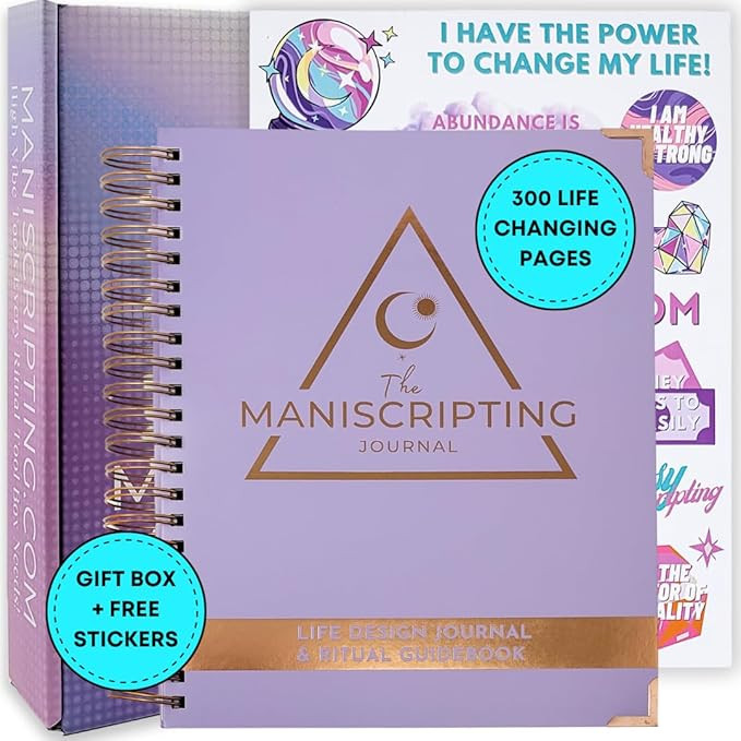 Maniscripting Journal: 90 day journal, guided prompts, daily planner, manifestation journal, grat... | Amazon (US)