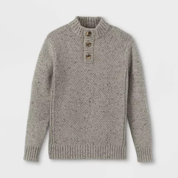 Boys' Textured Mock Neck Sweater - Cat & Jack™ | Target