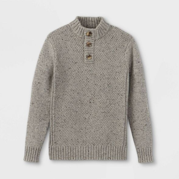 Boys' Textured Mock Neck Sweater - Cat & Jack™ | Target