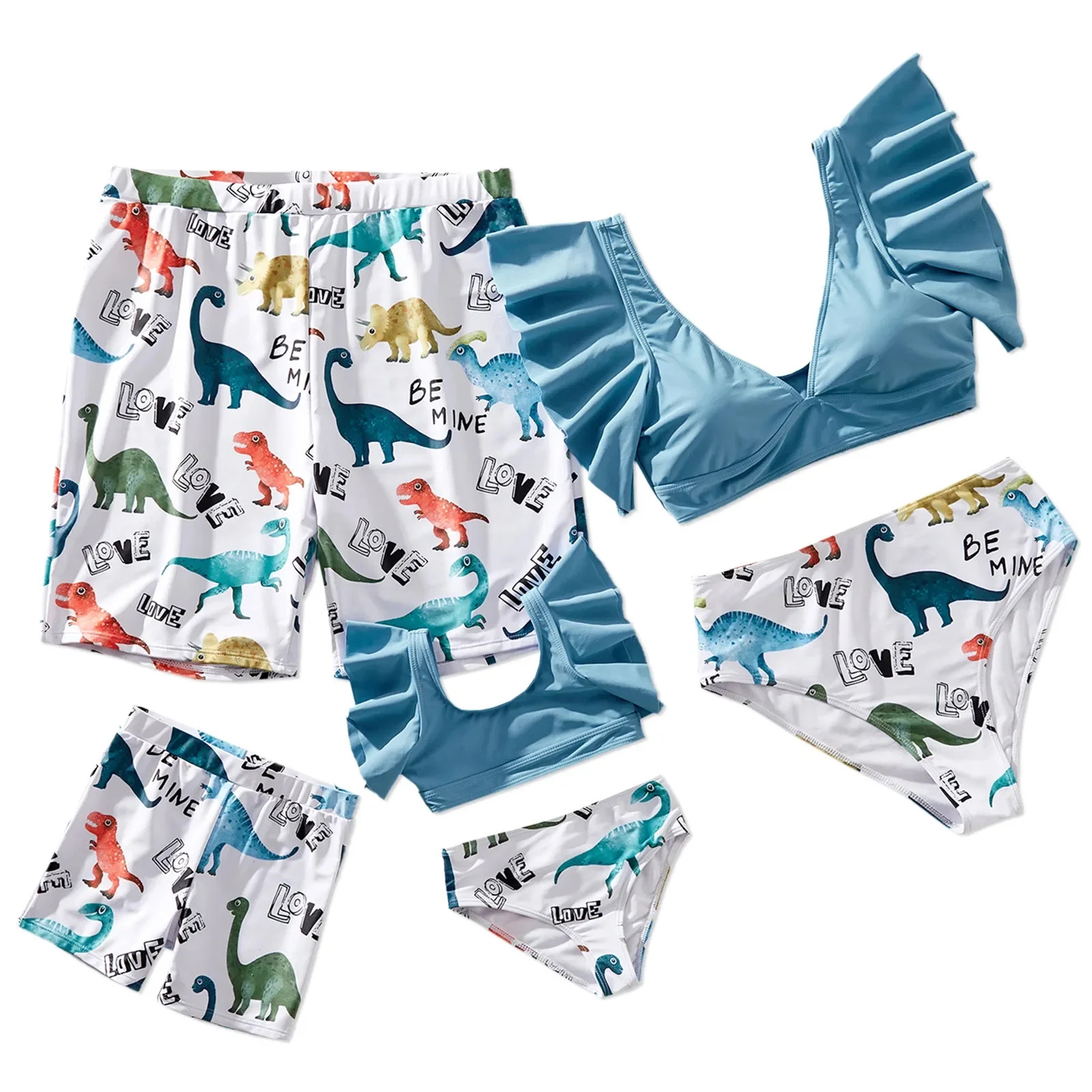PatPat Male Family Matching Dinosaur Swimsuits (6-7 Years) | Walmart (US)