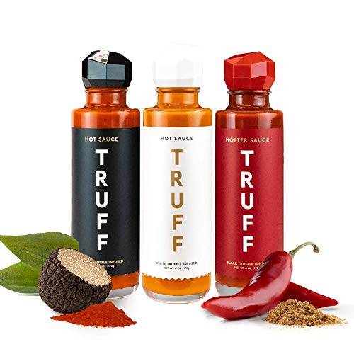 TRUFF Hot Sauce Complete Bundle, Gourmet Set of the Original, Hotter and White Truffle Edition, Unique Flavor Experiences with Truffle, 3-Bottle Bundle, 3ct 6oz bottles | Amazon (US)