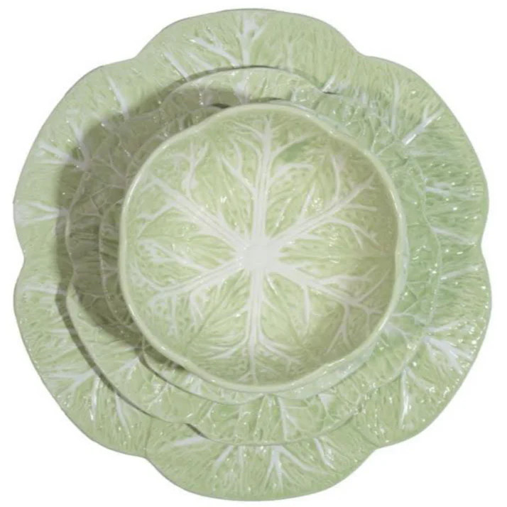 Soft Green Green Cabbage Dinnerware Collection | The Enchanted Home