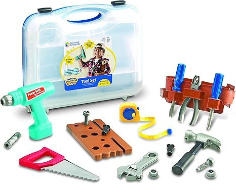Learning Resources Play Tool Set, Toddler Tools, Kids Tool Set, Construction Toys for Kids, 20 Pi... | Amazon (US)