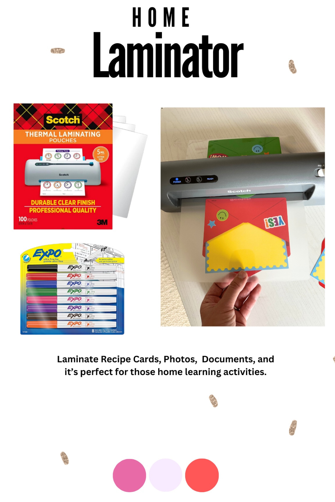 This laminator is great for small projects and for learning activities 

#LTKFamily #LTKKids #LTKHome