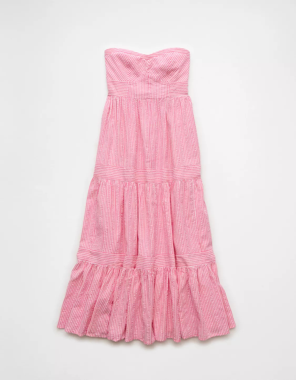 AE Corset Tiered Midi Dress | American Eagle Outfitters (US & CA)