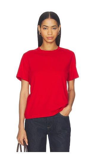 The Iconically Soft Perfect Tee in Iconic Red | Revolve Clothing (Global)