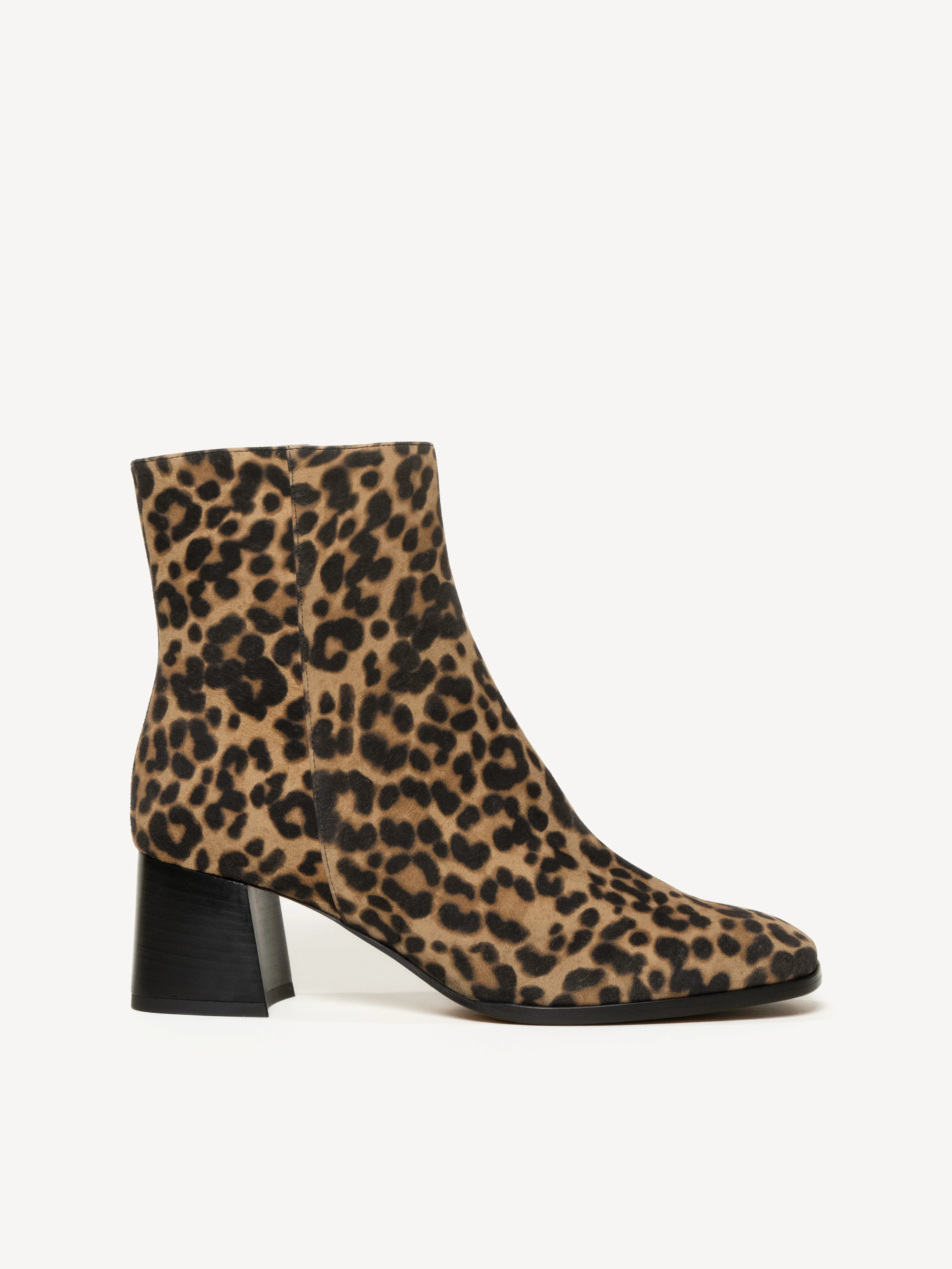 M.Gemi The Cristina Women's Booties, Size 40 in Leopard Print Suede | M.GEMI