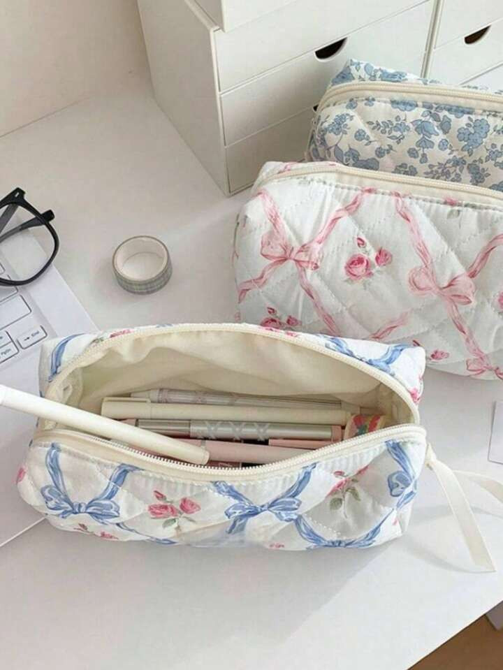 1PC Pencil Bag Pencil Case Pen Holder Coin Pouch Pen Simple Cosmetic Storage Bags Makeup Bag Offi... | SHEIN