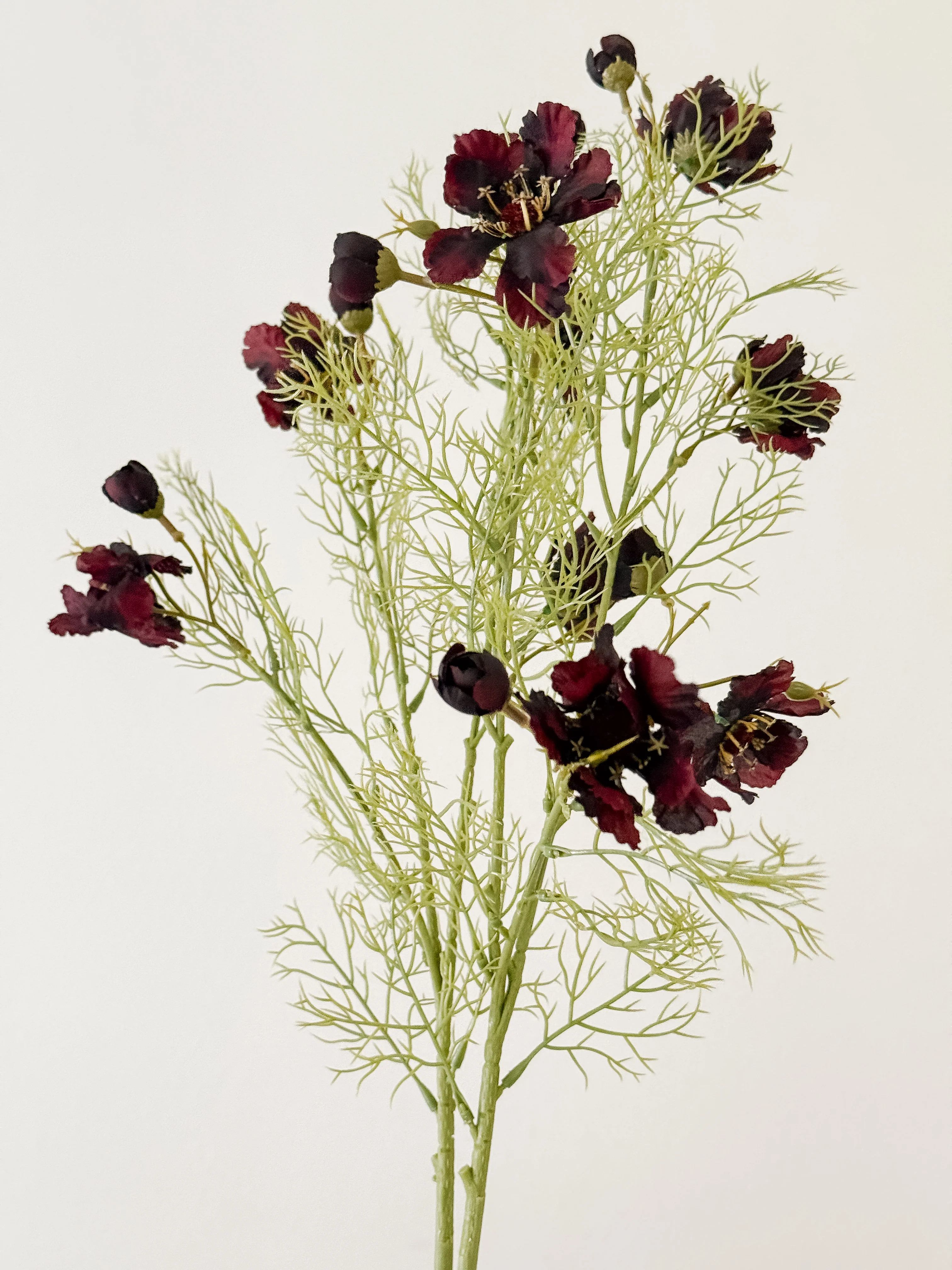 Burgundy Cosmos Faux Stems | Cottage and Key