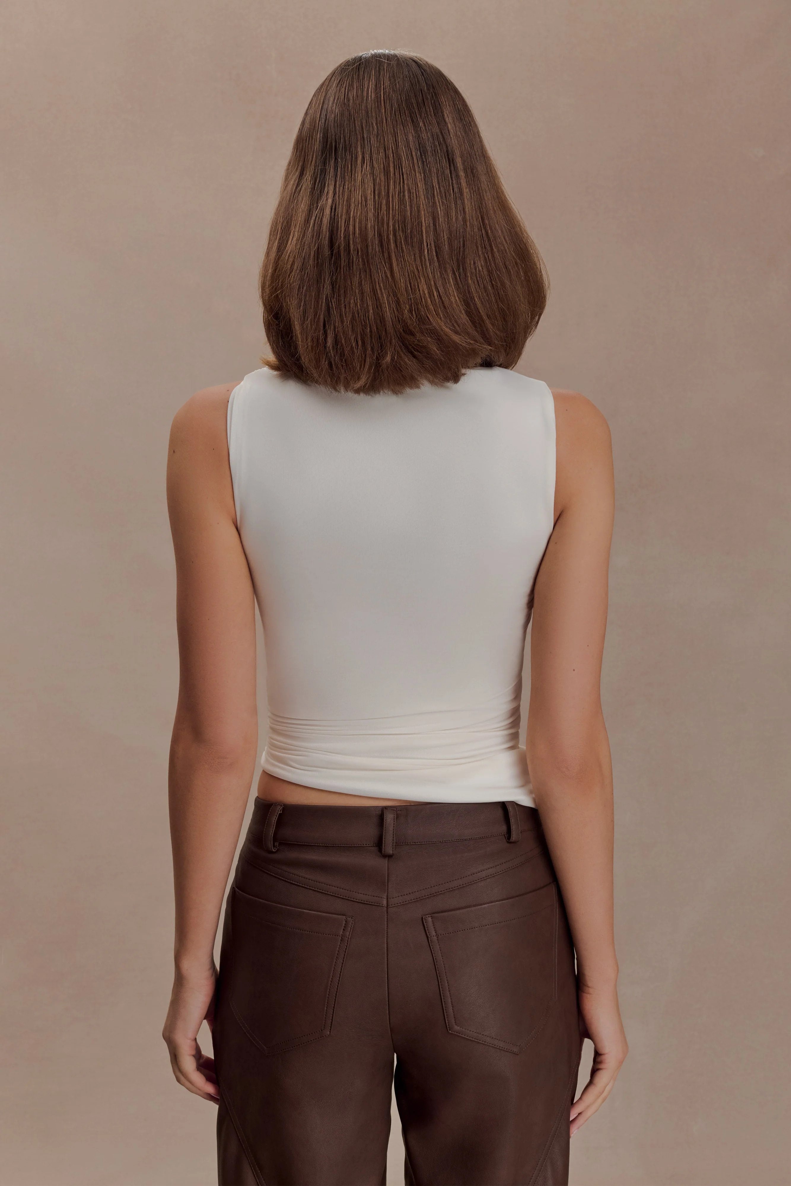 Irene Irene Gathered Knit Maxi Skirt - Ivory | MESHKI US