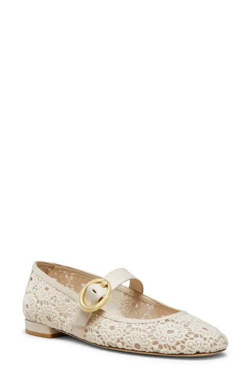 Stuart Weitzman Arabella Mary Jane in Linen at Nordstrom, Size 8 | Nordstrom