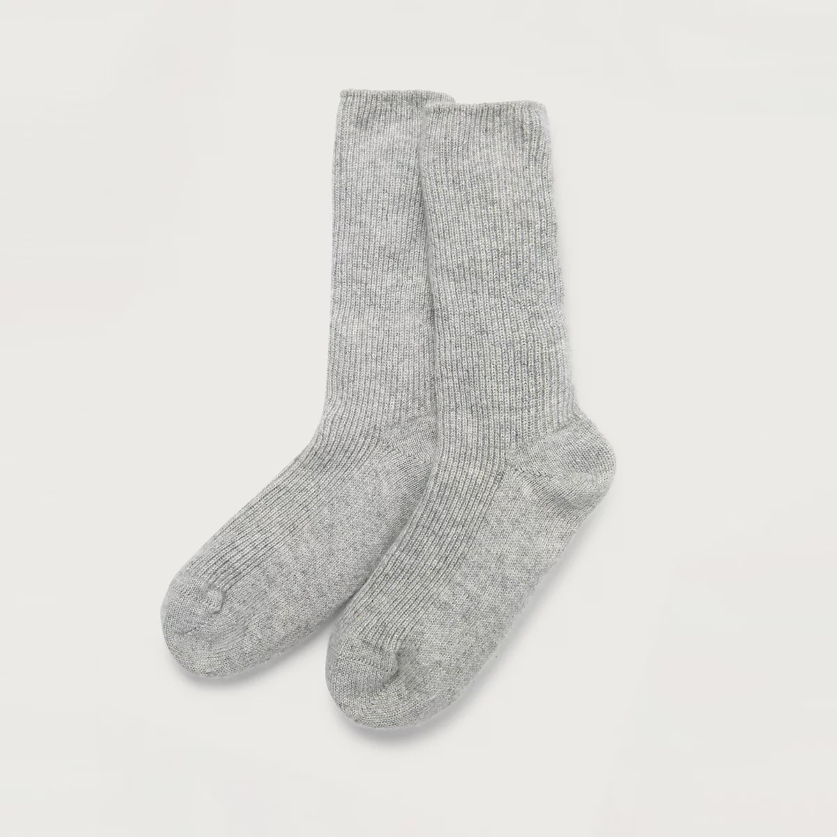 The White Company Cashmere Bed Socks, Silver Grey Marl, Size: One Size | The White Company UK & ROW