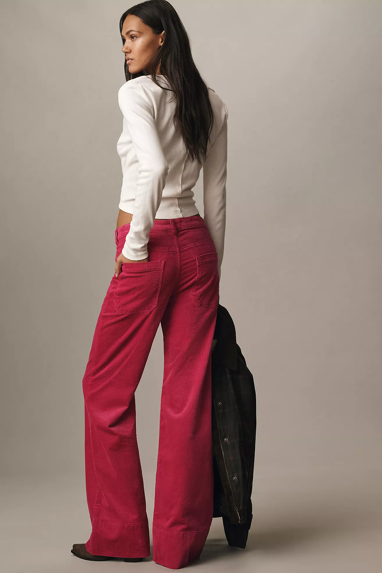 The Rylan High-Rise Flare Jeans by Pilcro: Corduroy Edition | Anthropologie (US)