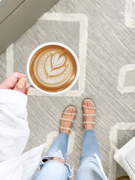 Cheers to the perfect rug and some fabulous spring sandals #homedecor #pvc #sandals 

#LTKhome #LTKshoecrush #LTKSeasonal